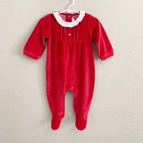 Mayoral Velour One Piece Jumpsuit with Collar NWT • 4-6 Months - Picture 1 of 5